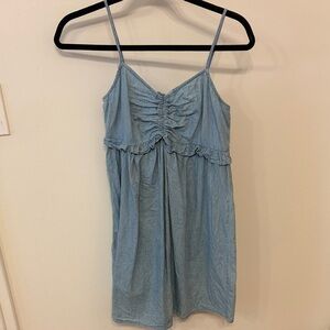 Light Blue Spaghetti Strap Dress